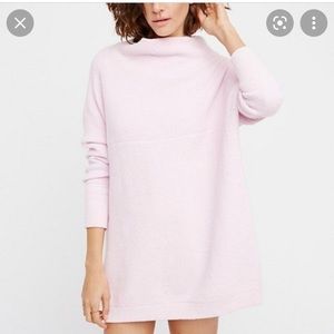 Free People slouchy ottoman tunic in pink